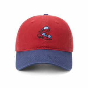 custom color blocked embroidered baseball cap