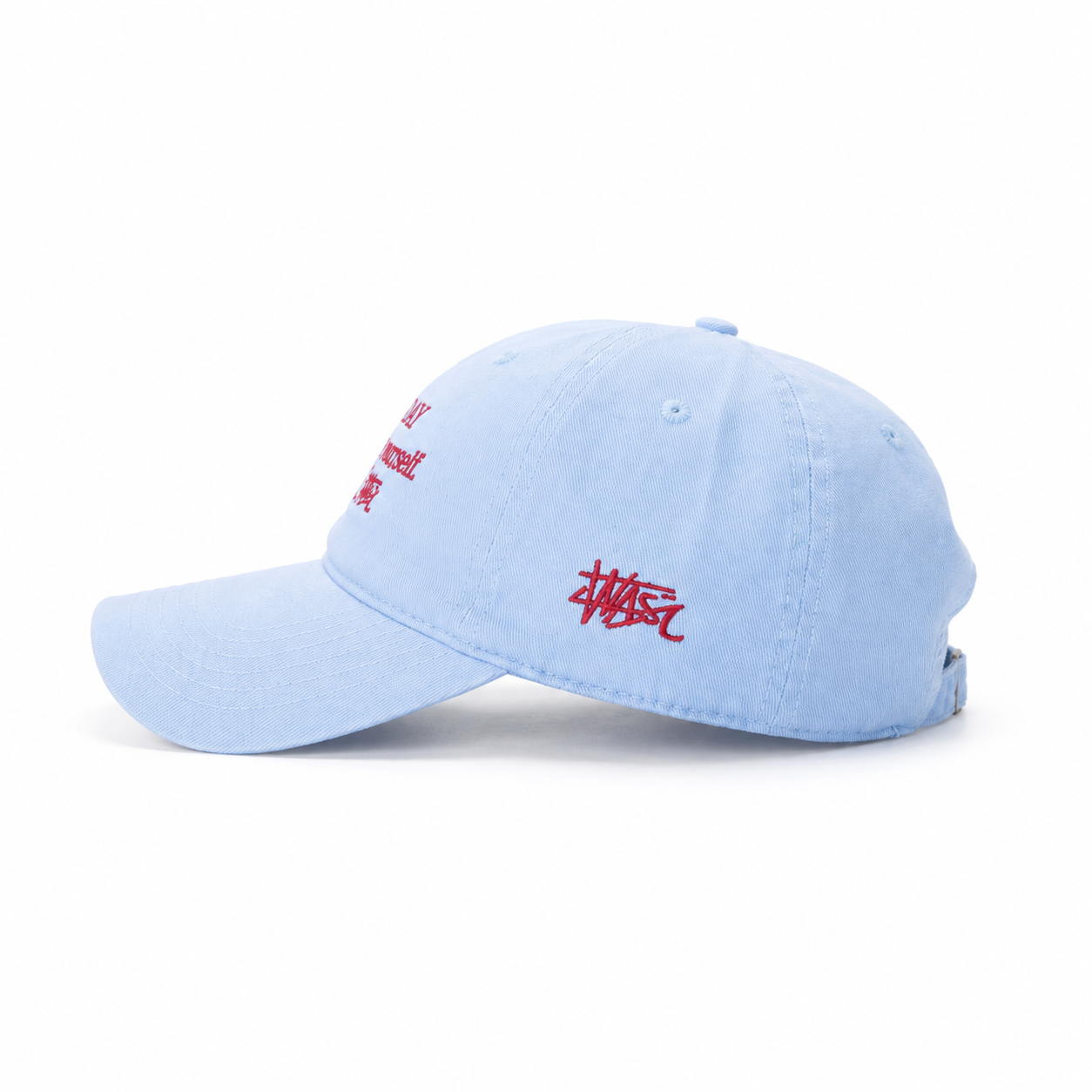 custom slogan embroidered baseball cap