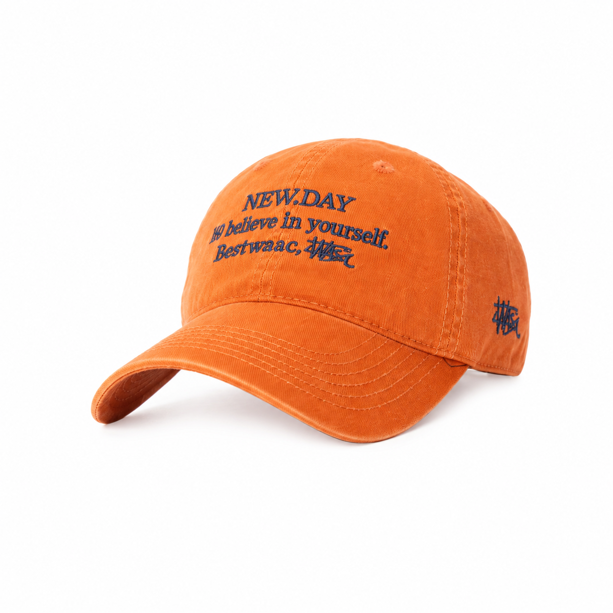 custom slogan embroidered baseball cap
