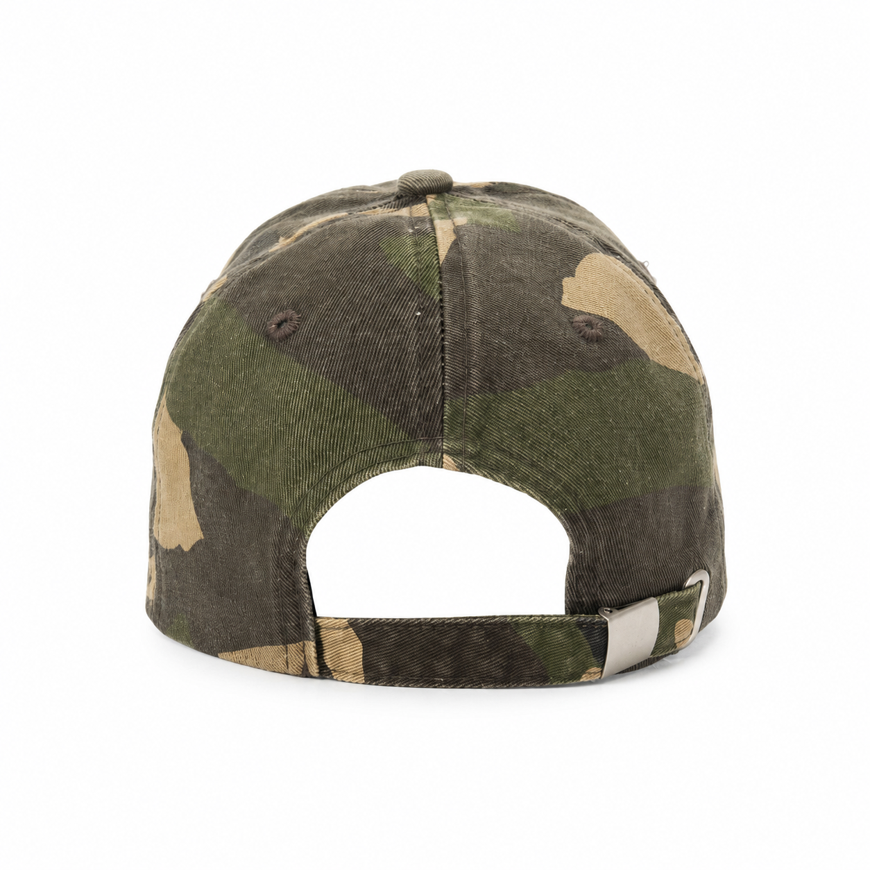 custom distressed ripped edge printed & embroidered baseball cap