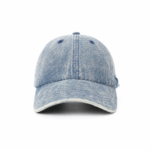 custom leopard denim distressed embroidery baseball cap