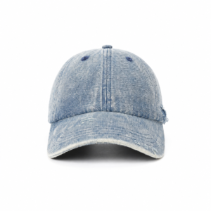 custom leopard denim distressed embroidery baseball cap