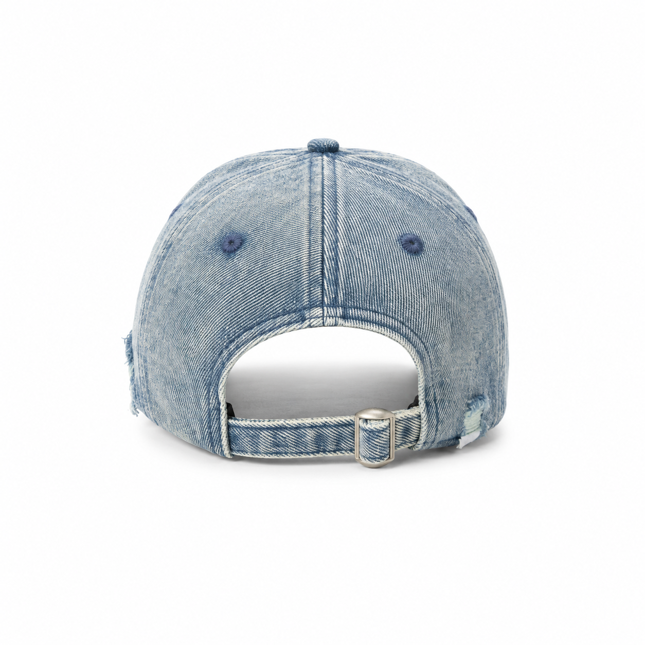 custom leopard denim distressed embroidery baseball cap
