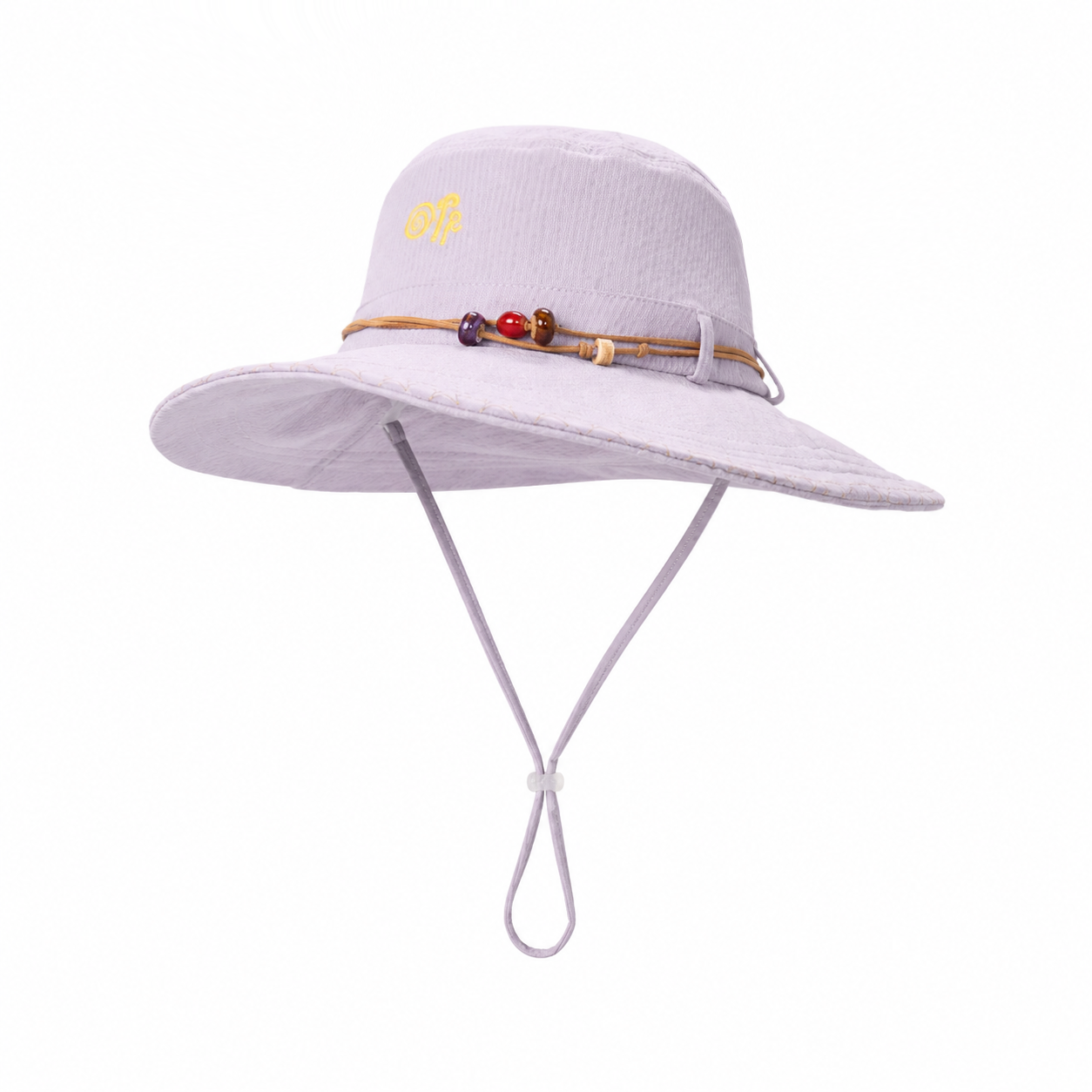 custom beaded embroidered breathable sun protection bucket hat