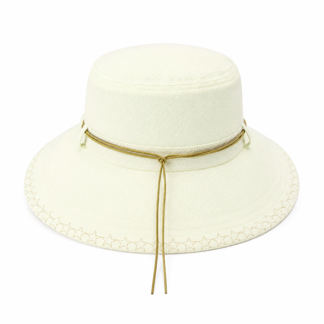 custom beaded embroidered breathable sun protection bucket hat
