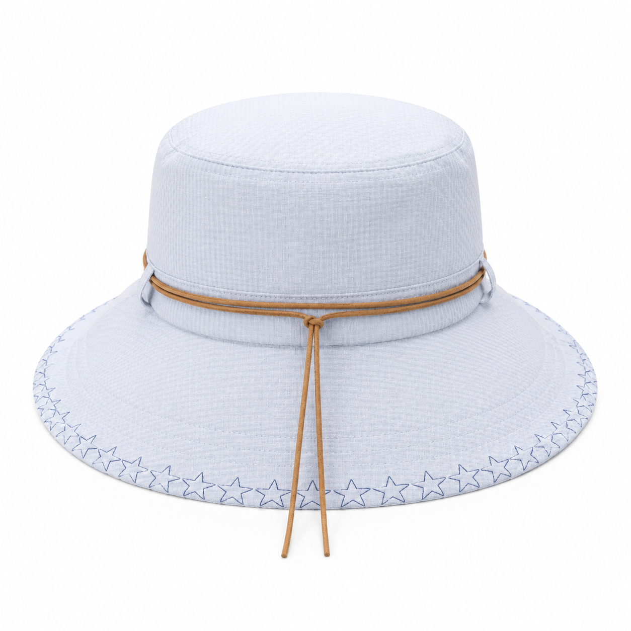 custom beaded embroidered breathable sun protection bucket hat