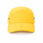 solid color reflective stripe split brim five panel cap custom