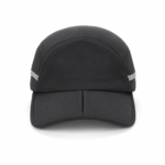 solid color reflective stripe split brim five panel cap custom