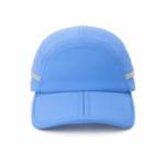 solid color reflective stripe split brim five panel cap custom