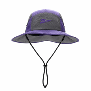 Custom Color-Blocked Mesh Bucket Hat with Wind Strap, Breathable, Sun Protection & Waterproof