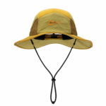 Custom Color-Blocked Mesh Bucket Hat with Wind Strap, Breathable, Sun Protection & Waterproof