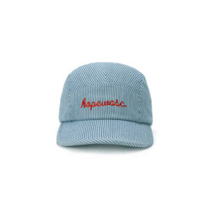 custom striped embroidered 5 panel cap
