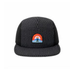 custom mesh embroidered waterproof quick dry five panel cap