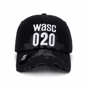 Custom Distressed Ripped Edge Velcro Embroidered Baseball Cap