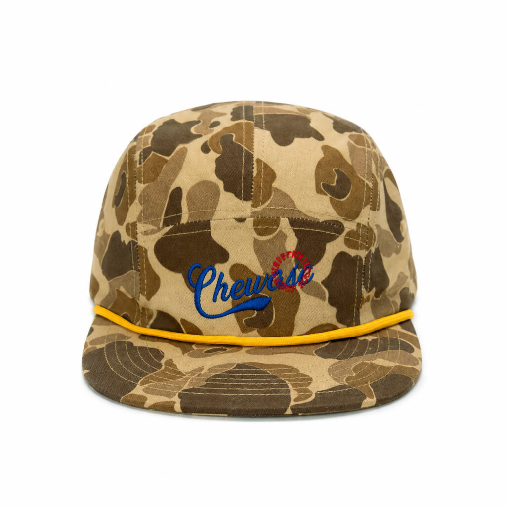 Custom Camo Strap Embroidered Baseball Cap