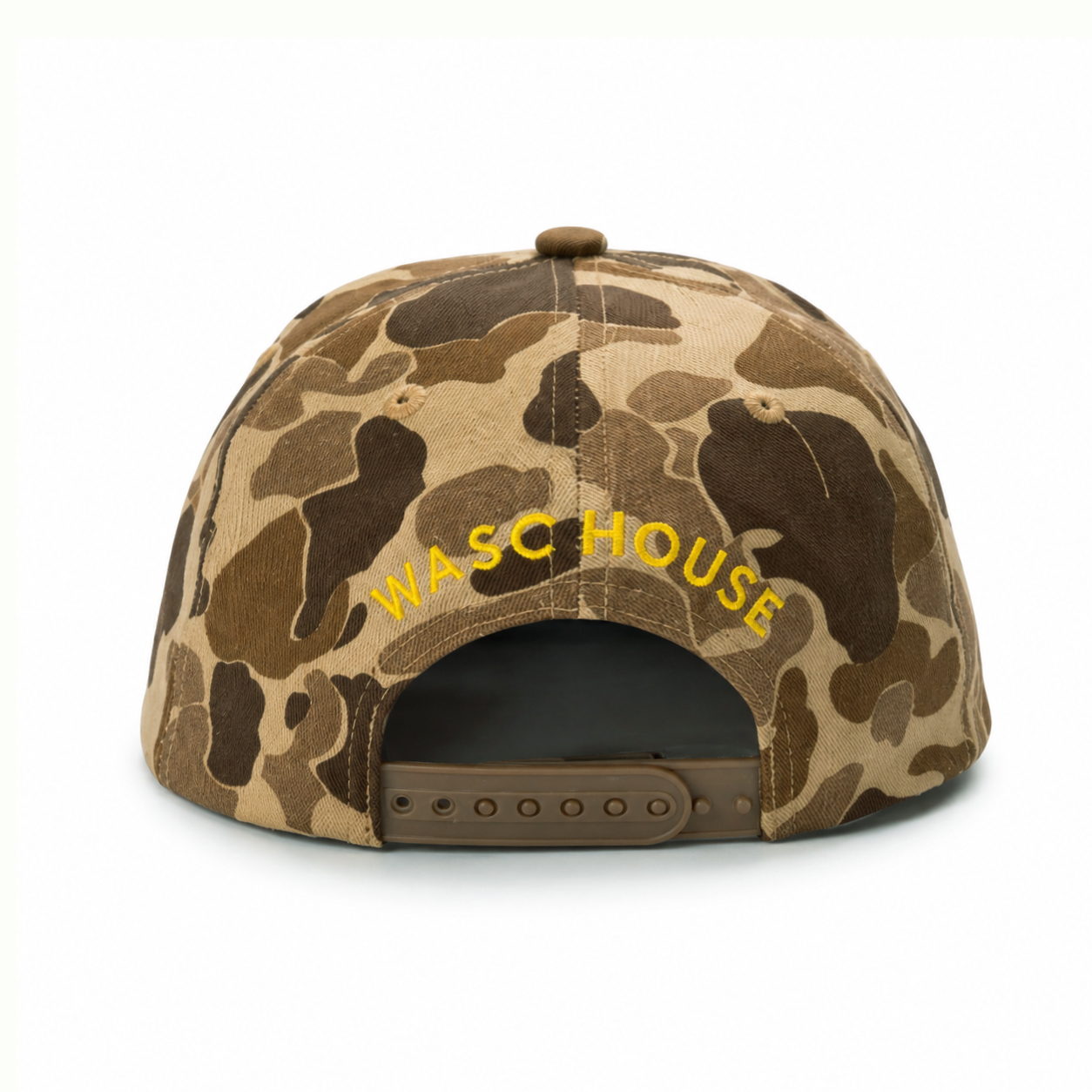 custom camo strap embroidered baseball cap