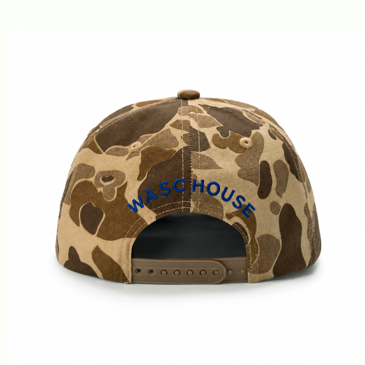custom camo strap embroidered baseball cap