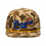 custom camo strap embroidered baseball cap