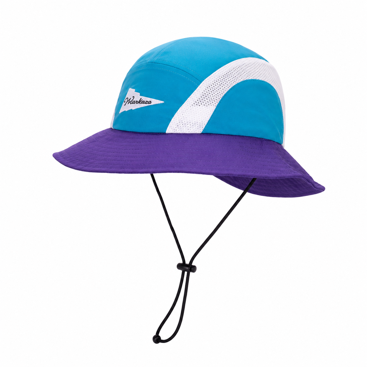 custom color blocked mesh embroidered breathable sun protection waterproof bucket hat