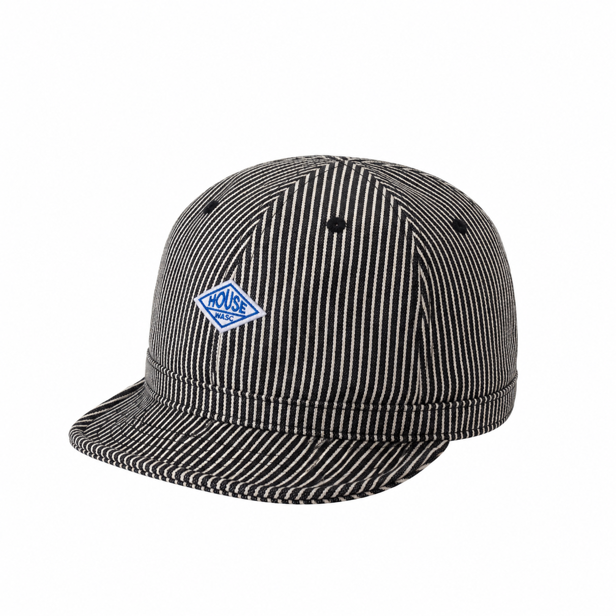 custom striped embroidered patch soft brim baseball cap