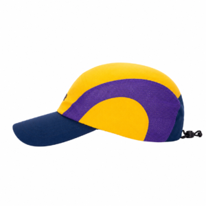 custom color blocked embroidered waterproof quick dry five panel cap