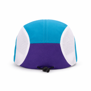 custom color blocked embroidered waterproof quick dry five panel cap