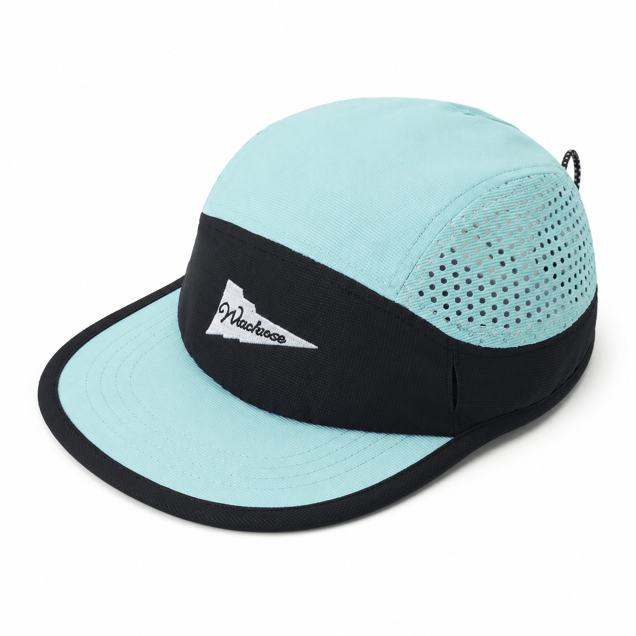 custom color blocked embroidered mesh breathable sun protection flat brim baseball cap