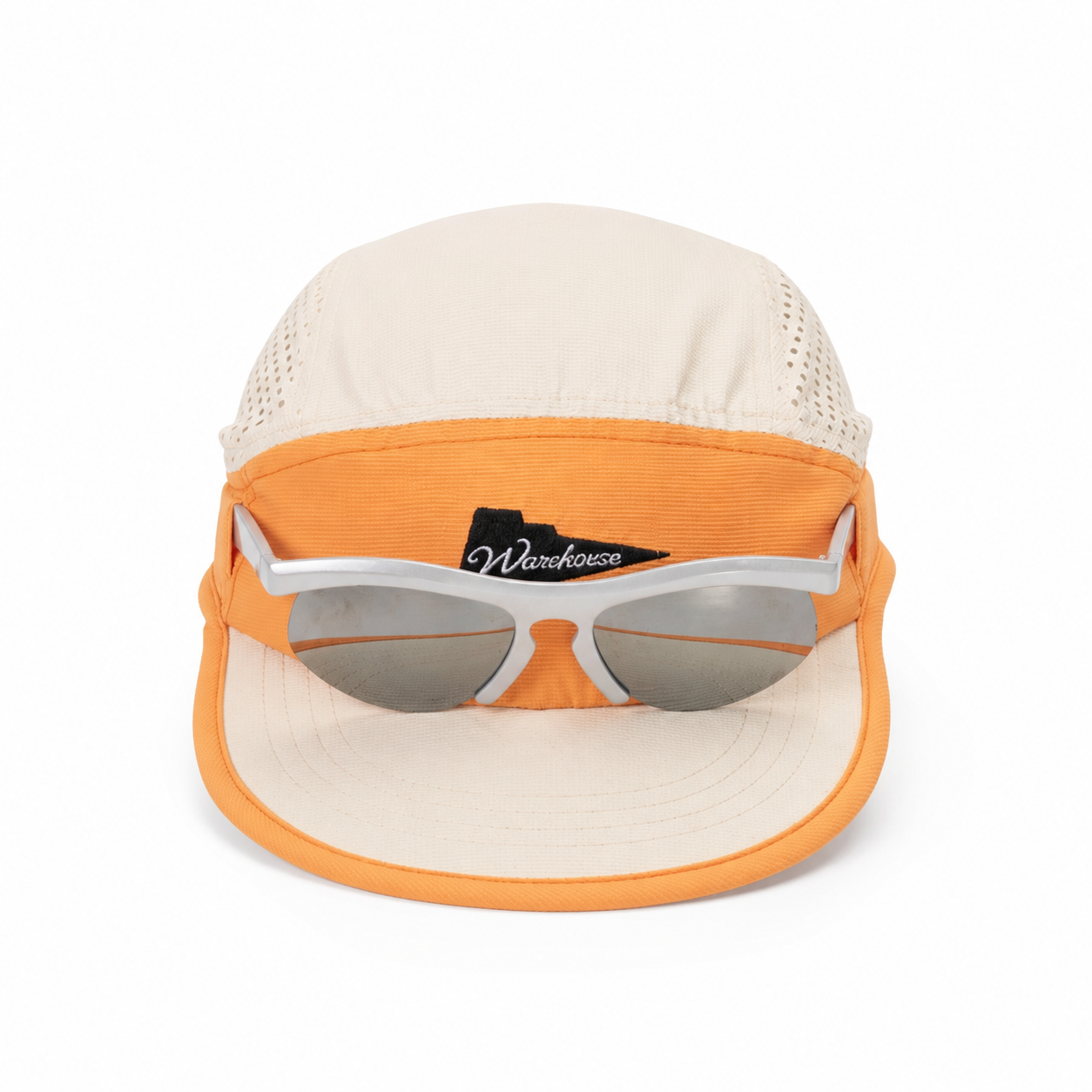 custom color blocked embroidered mesh breathable sun protection flat brim baseball cap