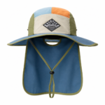 custom color blocked patch logo sun protection waterproof foldable bucket hat