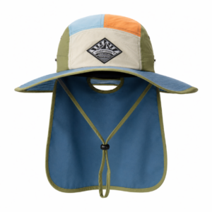 custom color blocked patch logo sun protection waterproof foldable bucket hat