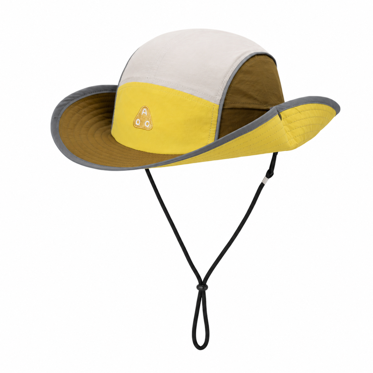 custom embroidered patch bucket hat with wind strap, quick dry, waterproof & sun protection
