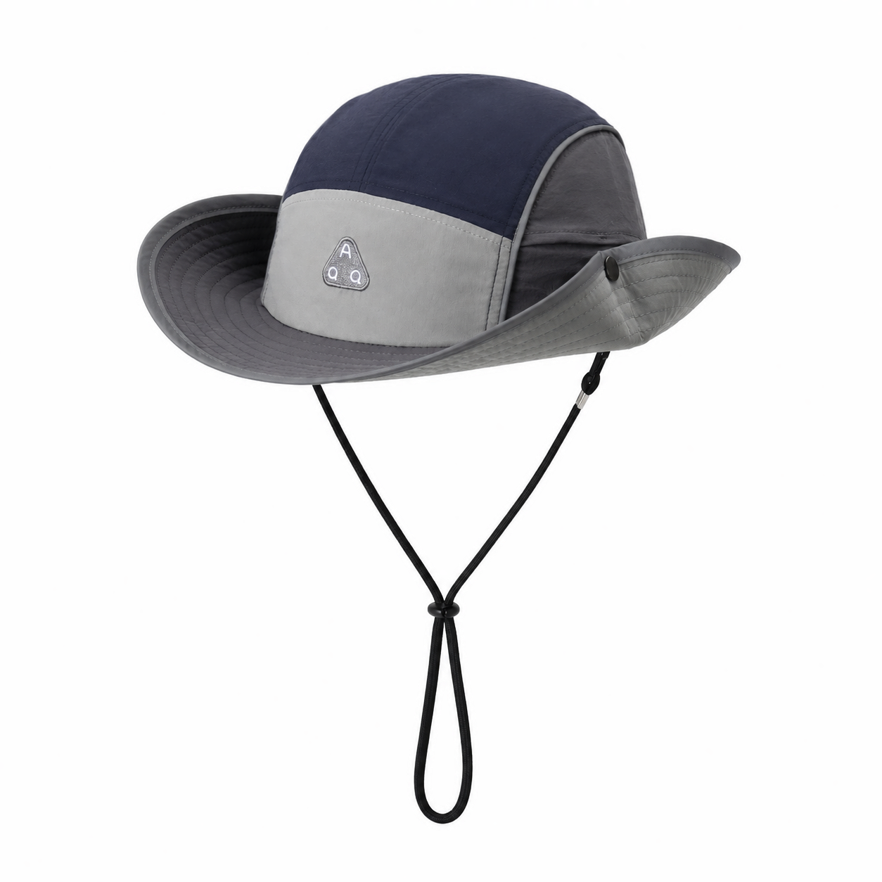 custom embroidered patch bucket hat with wind strap, quick dry, waterproof & sun protection