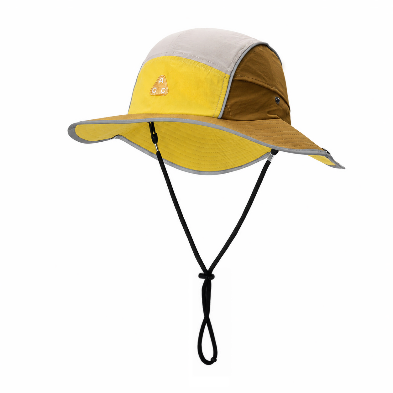 custom embroidered patch bucket hat with wind strap, quick dry, waterproof & sun protection