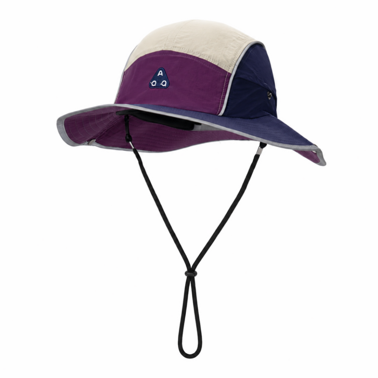 custom embroidered patch bucket hat with wind strap, quick dry, waterproof & sun protection