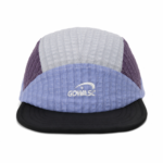 custom striped color blocked reflective patch 5 panel cap