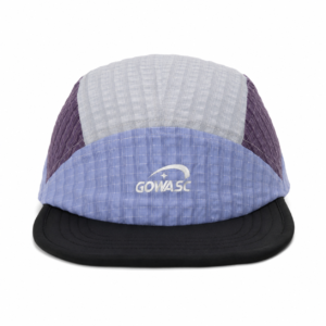 custom striped color blocked reflective patch 5 panel cap