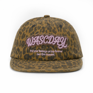 custom leopard print embroidered sun protection flat brim baseball cap