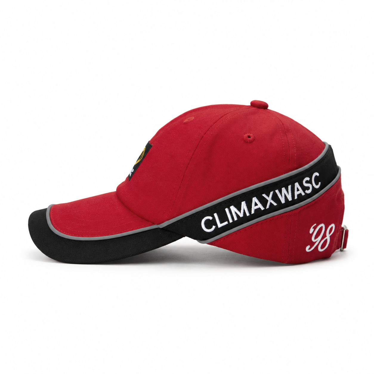 custom double brim color blocked embroidered baseball cap