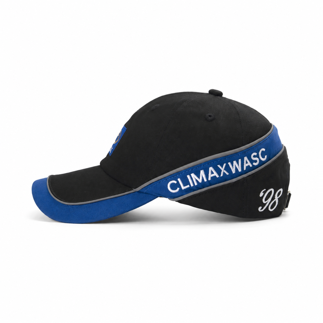 custom double brim color blocked embroidered baseball cap