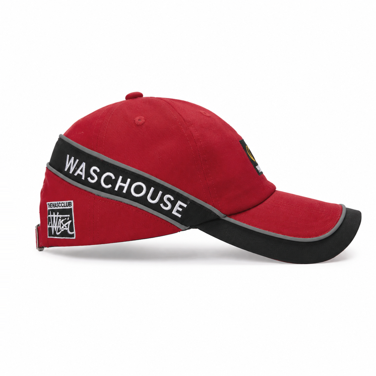 custom double brim color blocked embroidered baseball cap