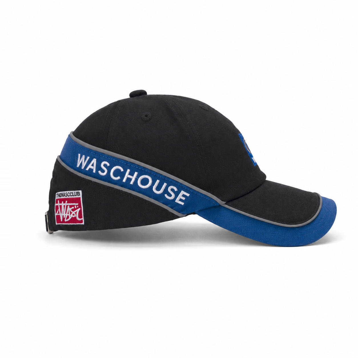 custom double brim color blocked embroidered baseball cap
