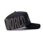 custom 5 panel snapback hat with 3d embossed silicone logo