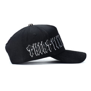 custom 5 panel cap with 3d border embroidery