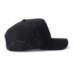 custom 5 panel cap with 3d embroidery & rhinestones