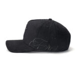 custom 5 panel cap with 3d embroidery & rhinestones