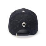 custom 5 panel cap with 3d embroidery, rhinestones & color block