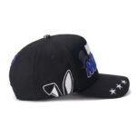 custom 5 panel cap with 3d embroidery & sequin poker design