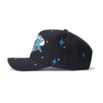 custom 5 panel cap with oversized embroidery & crystal rhinestones