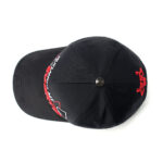 custom 5 panel cap with spade embroidery & crystal rhinestones