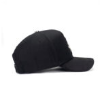 custom 5 panel cap with star studs, embroidery & rhinestones